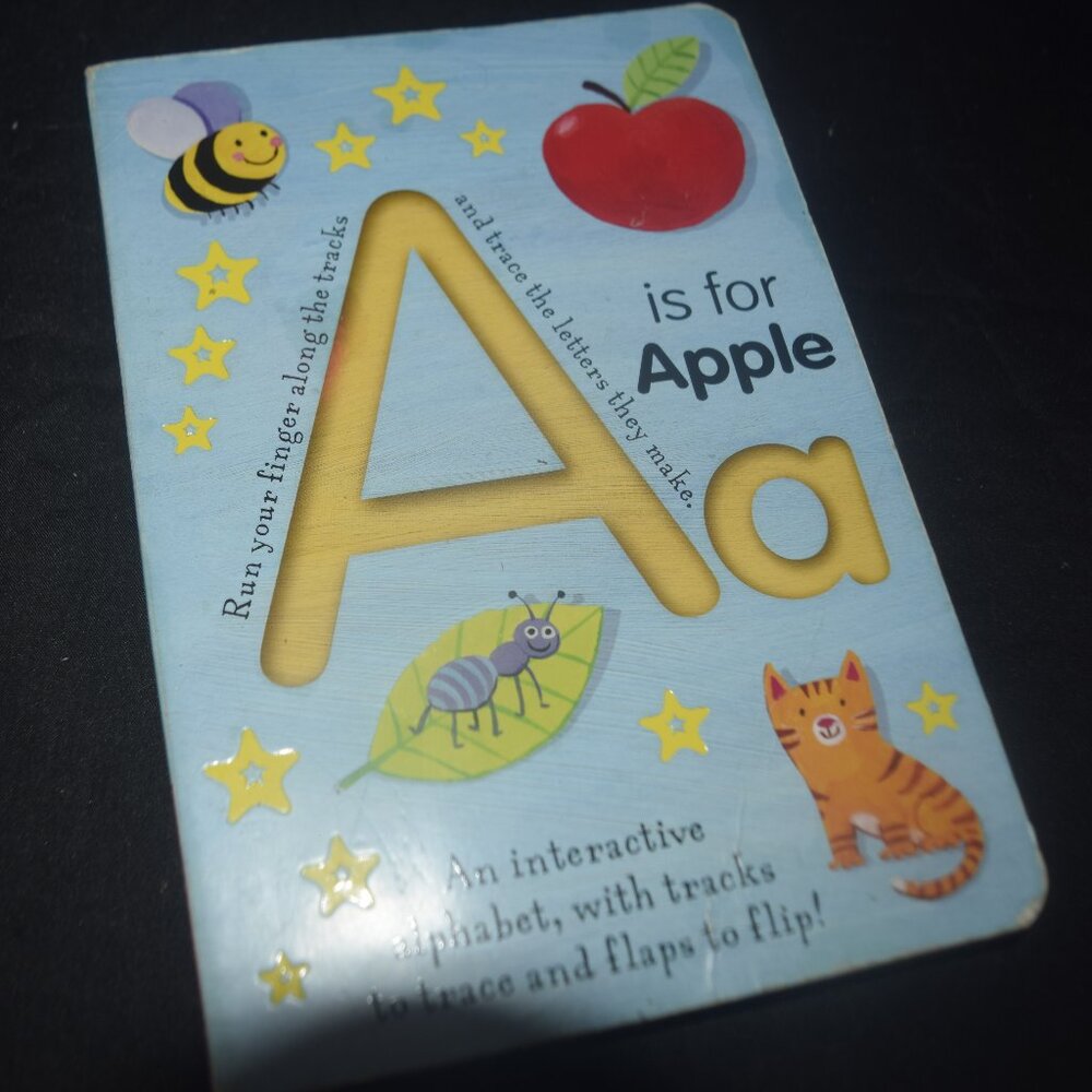 A is for Apple: An Interactive Alphabet Trace-and-Flip Board Book